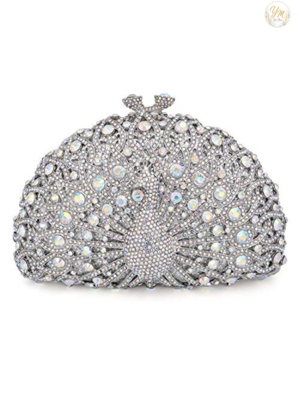 Rhinestone Crystal Evening Clutch Sparkly Wedding Party Purse for Women